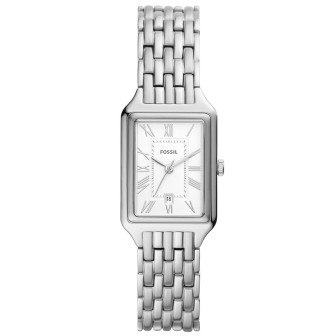 Fossil - Montre Femme - Raquel - Boitier et Bracelet Acier Argenté - Ref ES5221