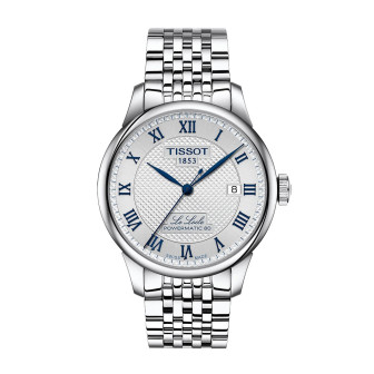 Tissot - Montre Homme - Le Locle - Cadran blanc - Bracelet acier argenté - Ref T0064071103303