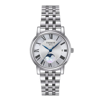 Tissot - Montre Femme - Carson - Cadran blanc - Bracelet acier - Ref T1222231103300