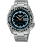 Seiko - Montre Homme Automatique - Sport Checkered Flag - Cadran noir - Bracelet acier - Ref SRPK67K1