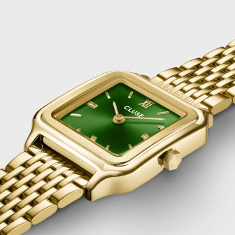 CLUSE GRACIEUSE PETITE VERT ACIER DORÉ CW11811
