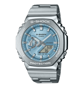 Casio - Montre Homme G-Shock acier argenté - Ref GM-2110D-2AER