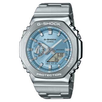 Casio - Montre Homme G-Shock acier argenté - Ref GM-2110D-2AER