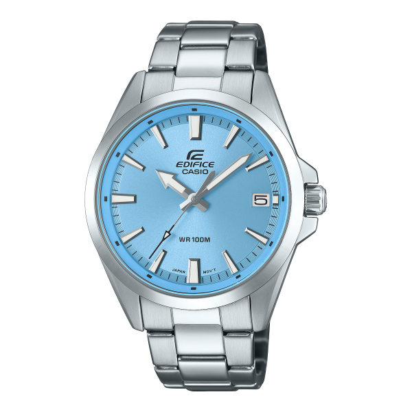 Casio - Montre Homme Edifice - cadran bleu - acier argenté - Ref EFV-100D-2BVUEF