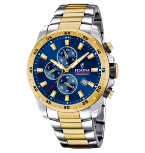 Festina - Montre Homme Chrono Sport - bracelet acier bicolore - Ref F20562/2