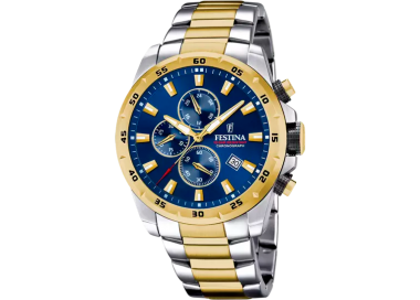 Festina - Montre Homme Chrono Sport - bracelet acier bicolore - Ref F20562/2