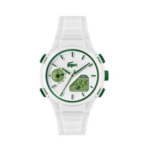 Lacoste - Montre Homme Collection LC33 - bracelet silicone blanc - Ref 2011364