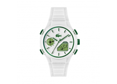 Lacoste - Montre Homme Collection LC33 - bracelet silicone blanc - Ref 2011364