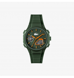 Lacoste - Montre Homme Collection LC33 - bracelet silicone kaki - Ref 2011367