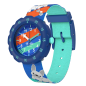 FlikFlak - Montre Junior Skating Frenchie multicolore avec bracelet en textile - Ref FPSP075