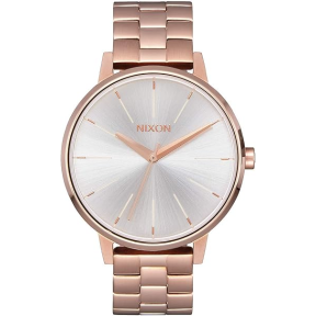 Nixon Kensington - Montre Femme grise acier doré rose - Ref A0991045-00