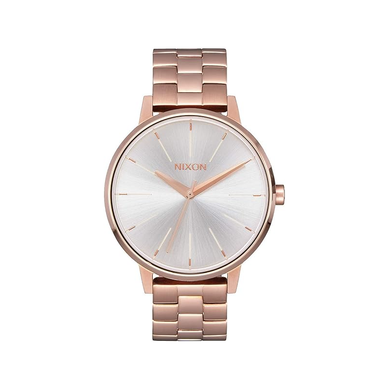 Nixon Kensington - Montre Femme grise acier doré rose - Ref A0991045-00