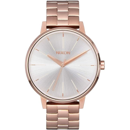 Nixon Kensington - Montre Femme grise acier doré rose - Ref A0991045-00