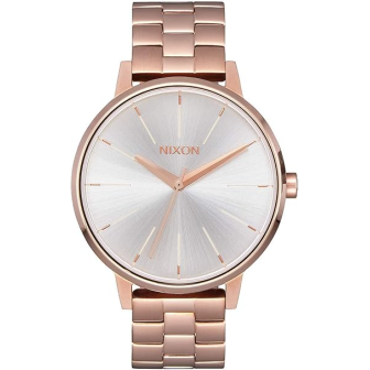 Nixon Kensington - Montre Femme grise acier doré rose - Ref A0991045-00