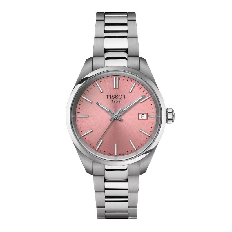 Montre Femme Tissot PR100 rose bracelet acier - Réf. T1502101133100
