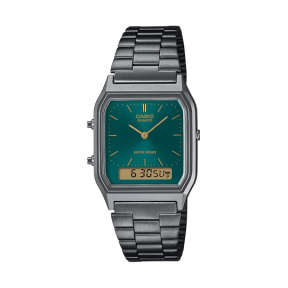 CASIO - Montre Mixte Vintage Dual Time - Ref AQ-230EGG-3AEF