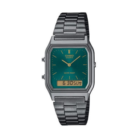 CASIO - Montre Mixte Vintage Dual Time - Ref AQ-230EGG-3AEF