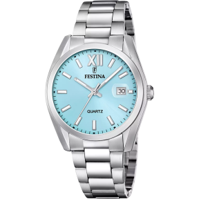 FESTINA - Montre Femme Multifonction bleu clair - Ref F20707/2