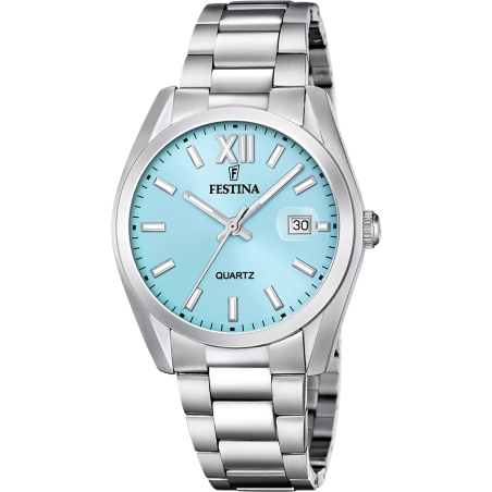 FESTINA - Montre Femme Multifonction bleu clair - Ref F20707/2