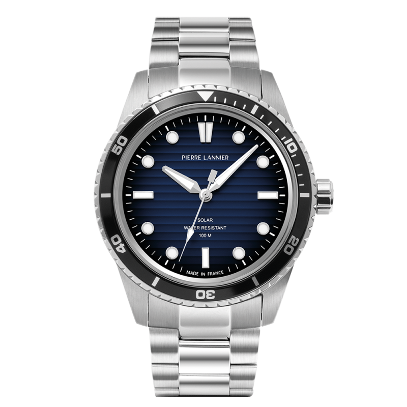 PIERRE LANNIER - Montre Homme Inti bleu - Ref 244H161