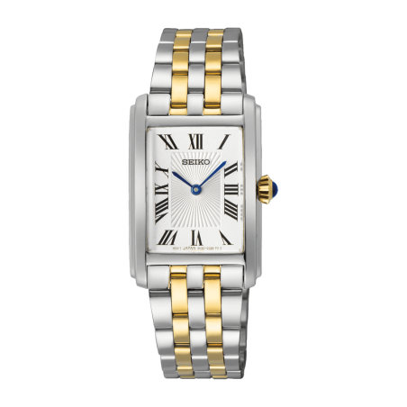 SEIKO - Montre Femme Classique rectangulaire - Ref SWR087P1