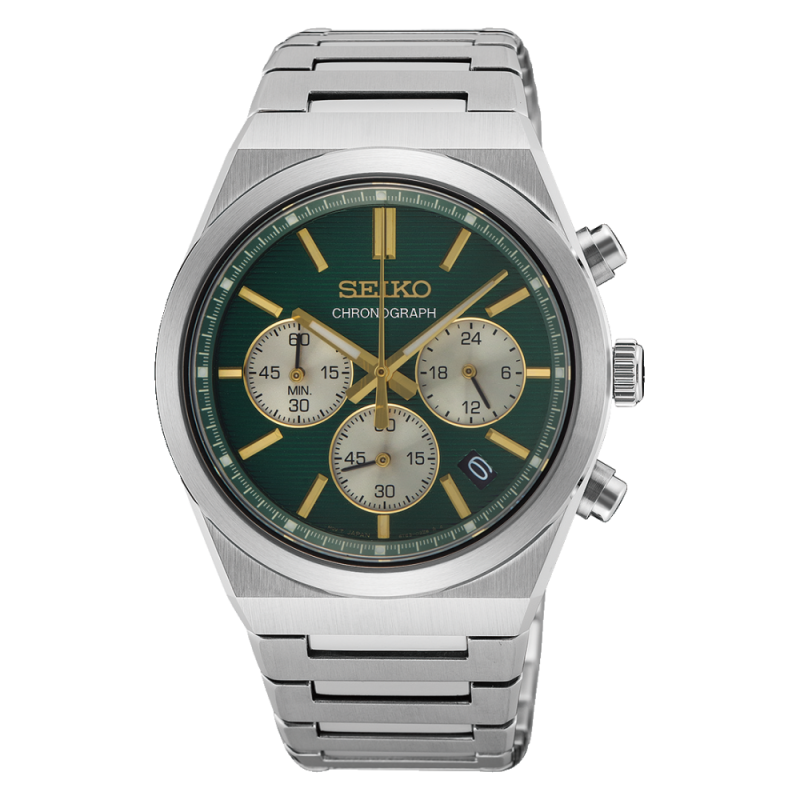 SEIKO - Montre Homme Sport Vert - Ref SSB461P1