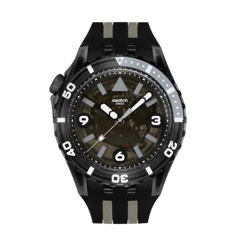 SWATCH - Montre Homme Black sea Nettle - Ref SSCU09B100