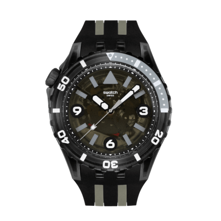 SWATCH - Montre Homme Black sea Nettle - Ref SSCU09B100