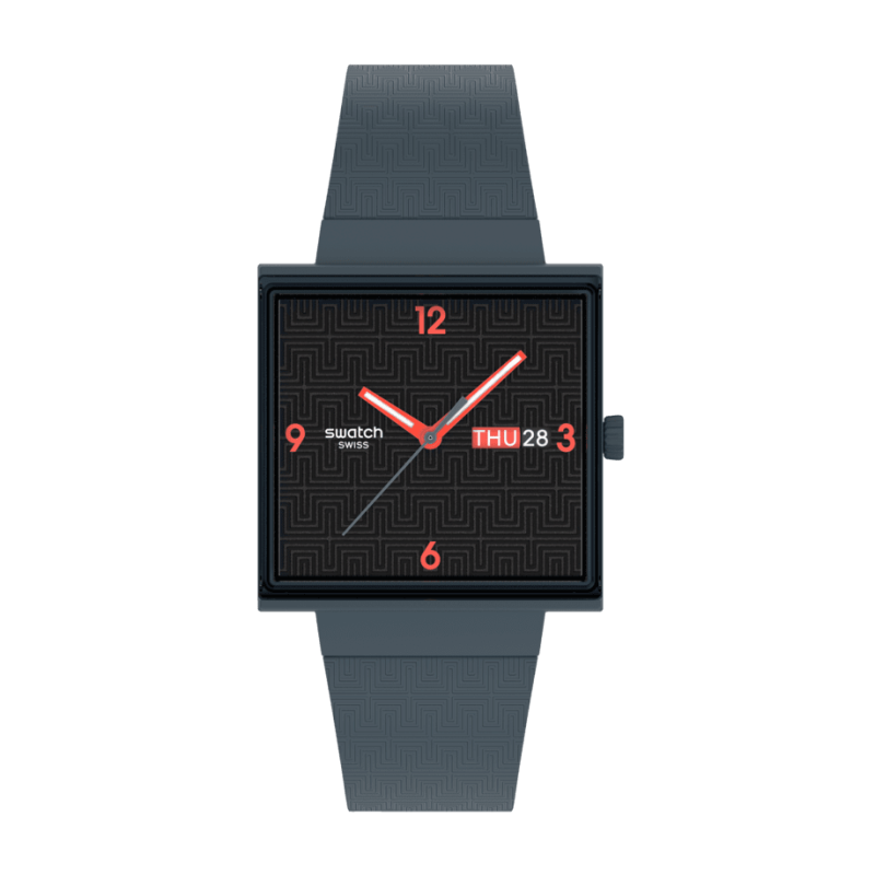 SWATCH - Montre Mixte Squared off - Ref SO34M701