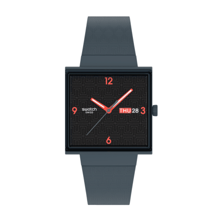 SWATCH - Montre Mixte Squared off - Ref SO34M701