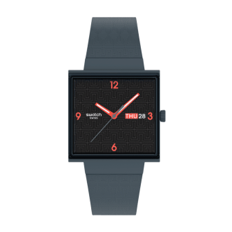 SWATCH - Montre Mixte Squared off - Ref SO34M701