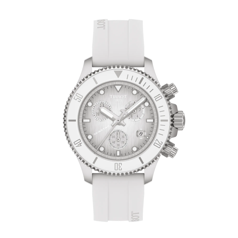 TISSOT - Montre Homme Seastar blanc - Ref T1202171701100
