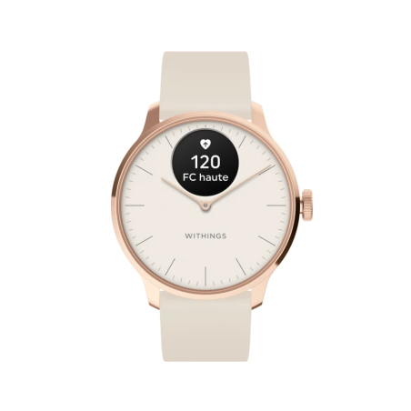 WITHINGS - Montre Femme Scanwatch light Nude - Ref WSW L ROWHI