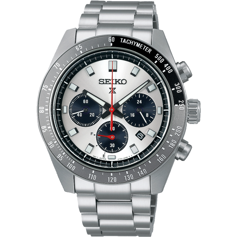 Seiko Montre Homme Chrono Solaire Speedtimer - Ref SSC911P1