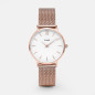 Montre femme CLUSE Minuit cadran blanc/bracelet or rose - CW0101203001